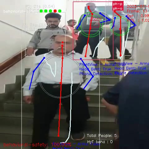 Phone Distraction on Stairs