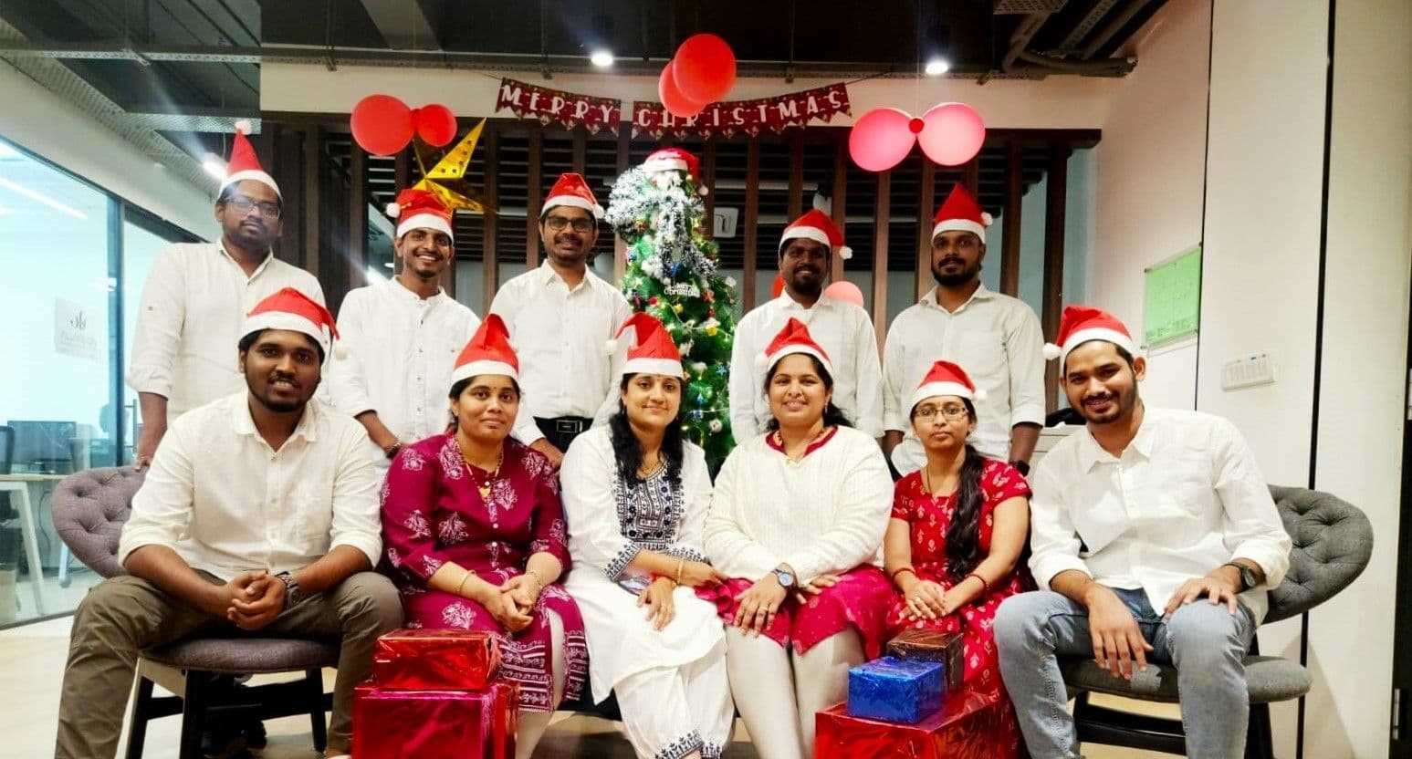 Visionify team at Christmas 2024
