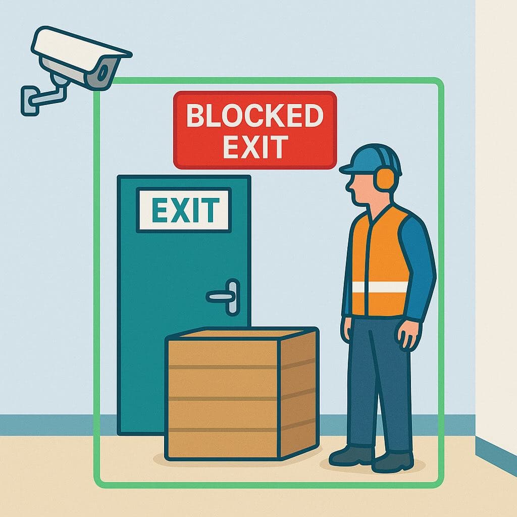 AI-Powered Blocked Exit Monitoring