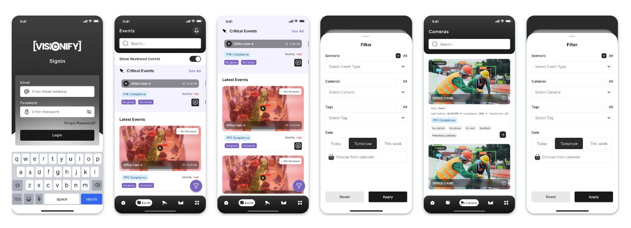 Visionify Mobile App Provides Real-time Alerts